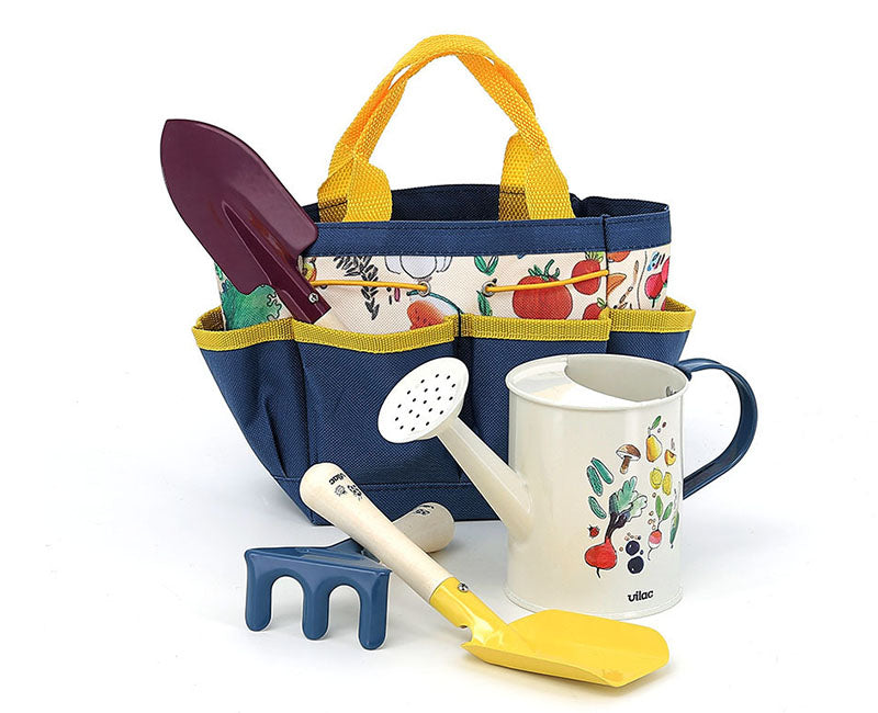 Cistell d'eines i regadora