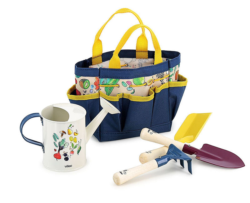 Cistell d'eines i regadora