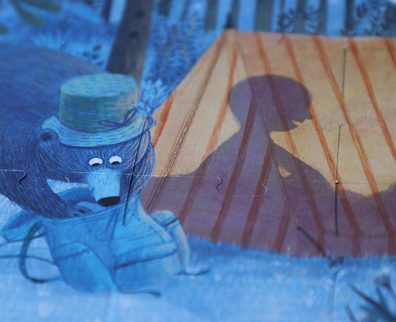 Night and day in the forest puzzle