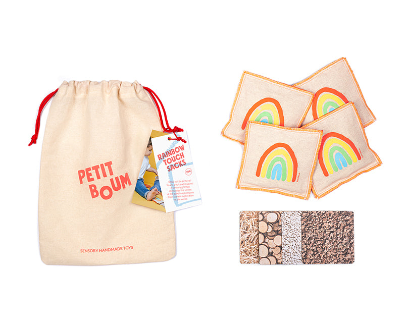 Rainbow touch sacks